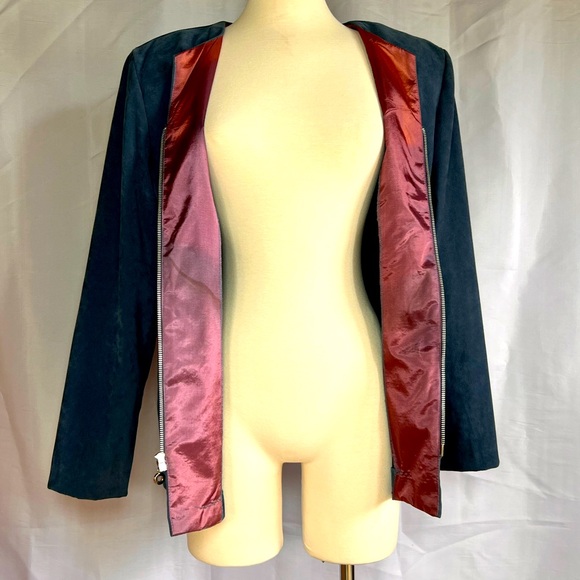 Jessica Howard Dusty Blue 2 Piece Skirt Suit - Picture 6 of 10